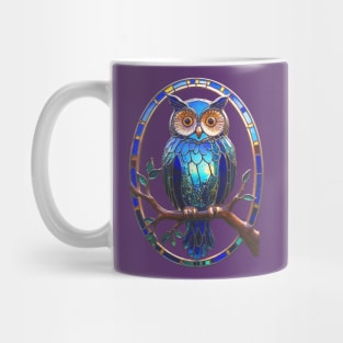 Stained Glass Owl Mug